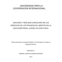 DISCURSO Y REALIDAD CARCELARIA DE LOS DERECHOS DE LOS PRIVADOS DE LIBERTAD EN LA EJECUCIÓN PENAL JUVENIL EN COSTA RICA