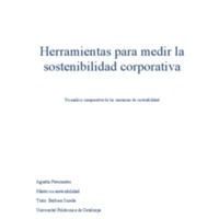 Herramientas para medir la sostenibilidad corporativa: Un análisis comparativo de las memorias de sostenibilidad.