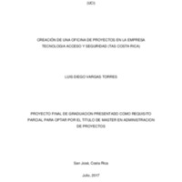 CREACIÓN DE UNA OFICINA DE PROYECTOS EN LA EMPRESA TECNOLOGÍA ACCESO Y SEGURIDAD (TAS COSTA RICA)