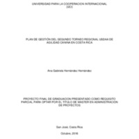 PLAN DE GESTIÓN DEL SEGUNDO TORNEO REGIONAL USDAA DE AGILIDAD CANINA EN COSTA RICA