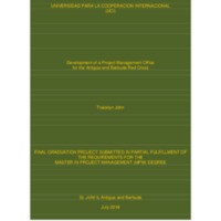 Development of a Project Management office for the Antigua and Barbuda Red Cross