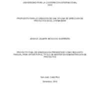 Propuesta para la creación de una oficina de dirección de proyectos en el Citemadera